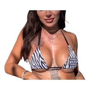 ALF Logo Zebra Print Bikini Set